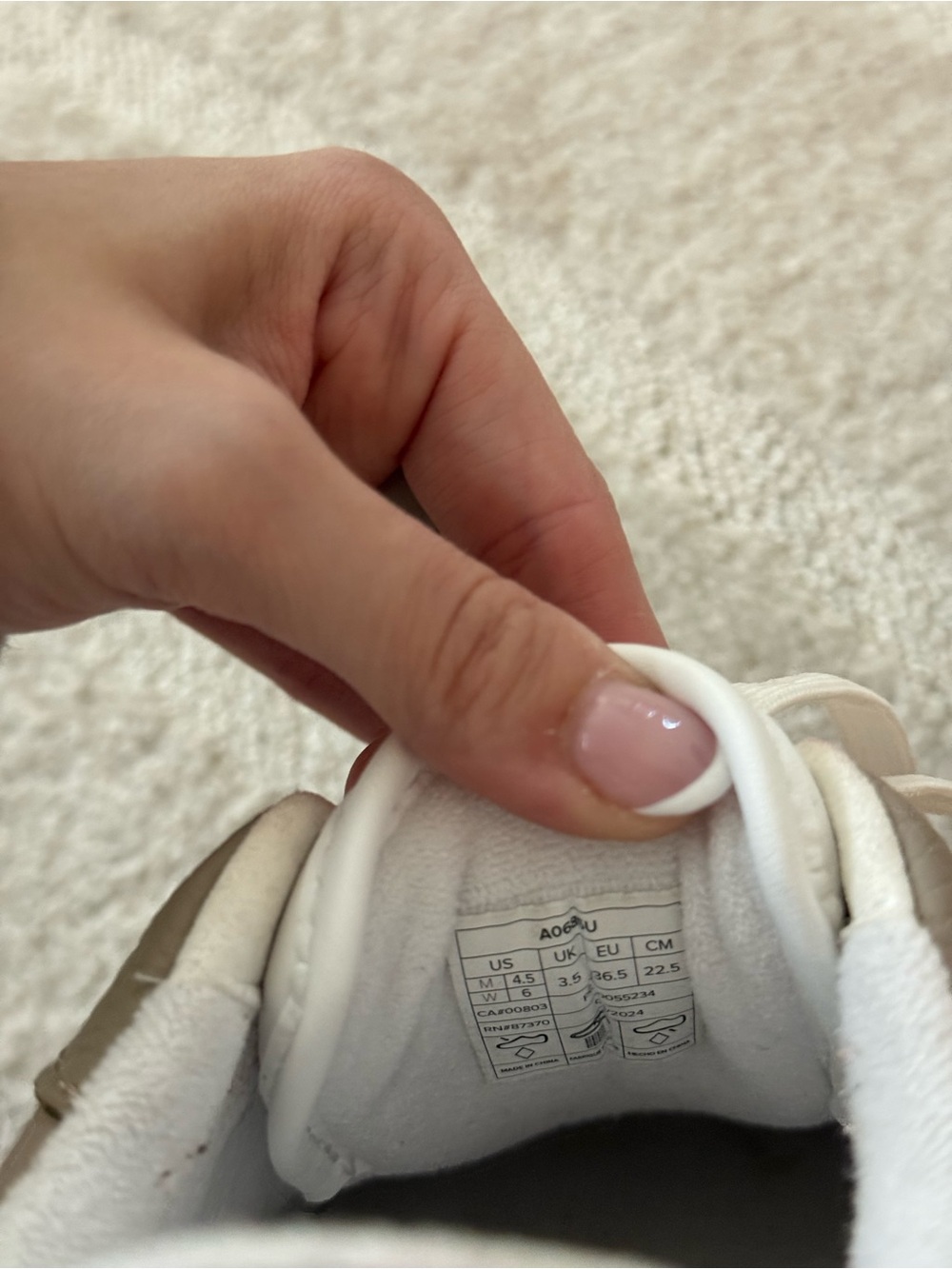 Alo Gravel Sneaker in White and Taupe - Picture 5 of 5